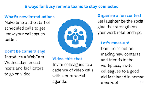 5 tips to help busy remote teams stay connected